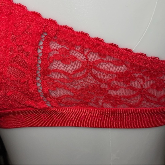 Stella McCartney Red Floral Lace Bra Size 34B NWT - Picture 12 of 17
